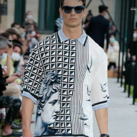Printed High End Quality Luxury Half Sleeves Shirt for Men