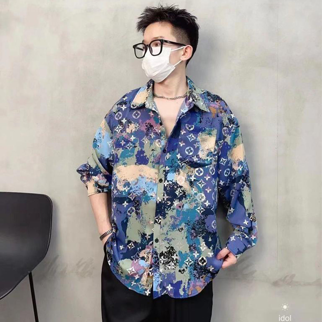 Printed High End Quality Luxury Full Sleeves Shirt for Men