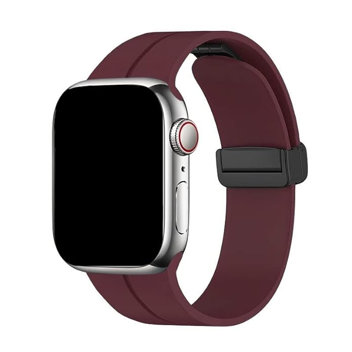 Premium Soft Silicone Watch Strap Compatible with Apple and Android Smartwatches