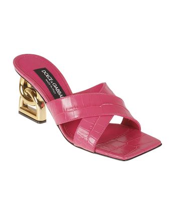 PREMIUM INITIALS HEEL WITH CROCODILE PATTERN
