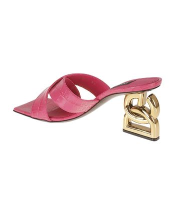 PREMIUM INITIALS HEEL WITH CROCODILE PATTERN