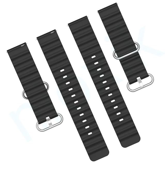 Pure Soft Silicone Wave Sports Watch Strap Compatible with Apple iWatch Smartwatches