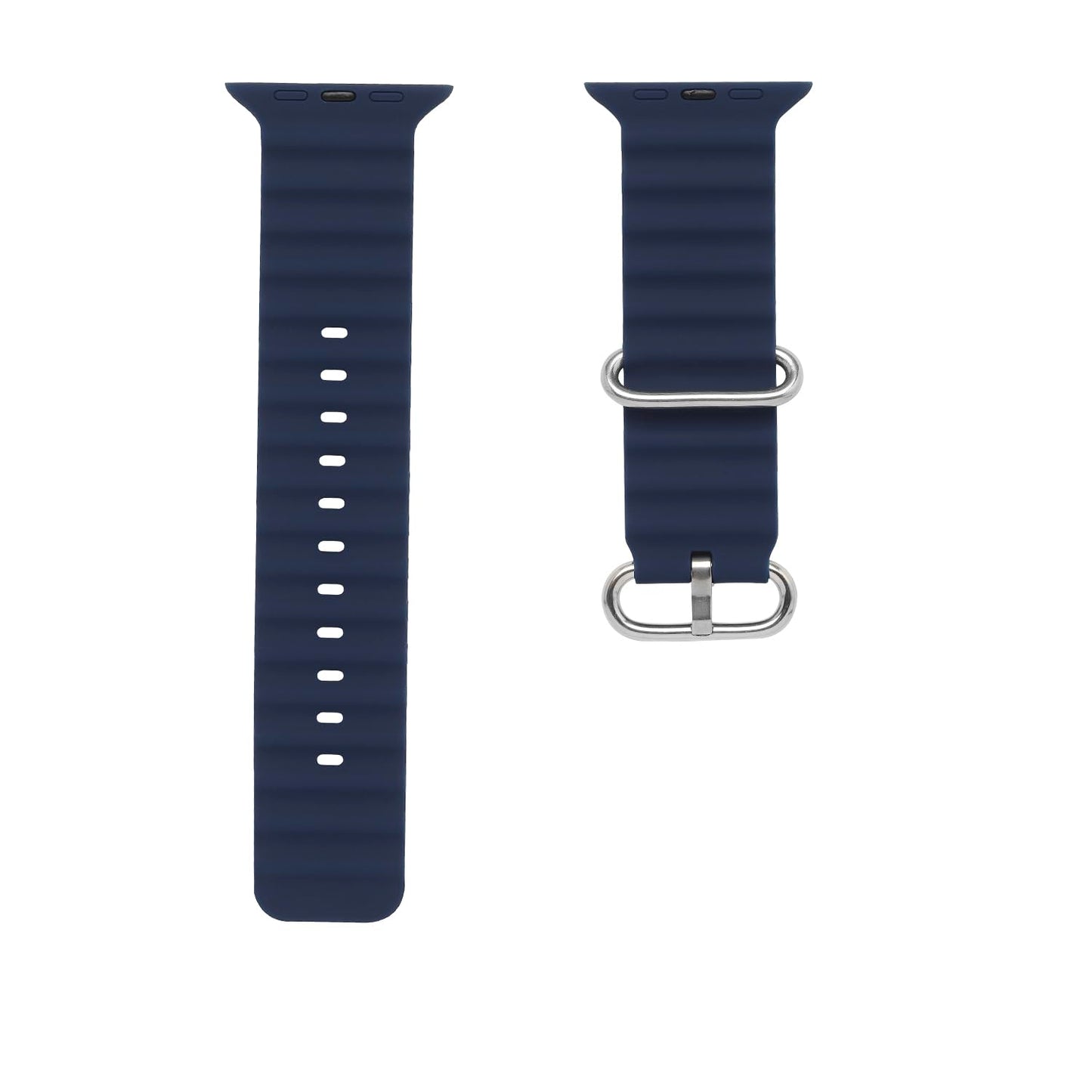 Pure Soft Silicone Wave Sports Watch Strap Compatible with Apple iWatch Smartwatches