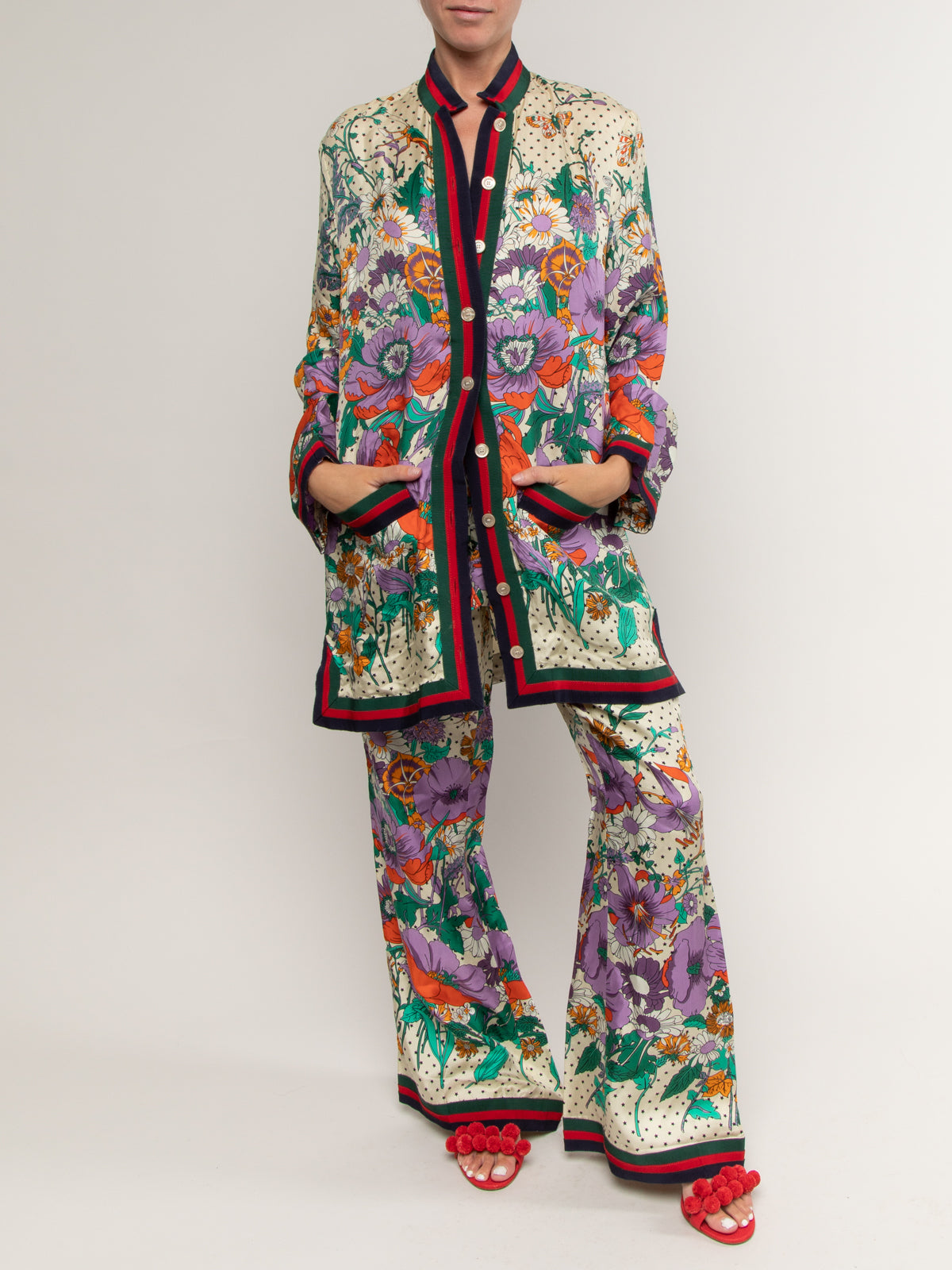 Floral Printed Women Cotton Cord-Set
