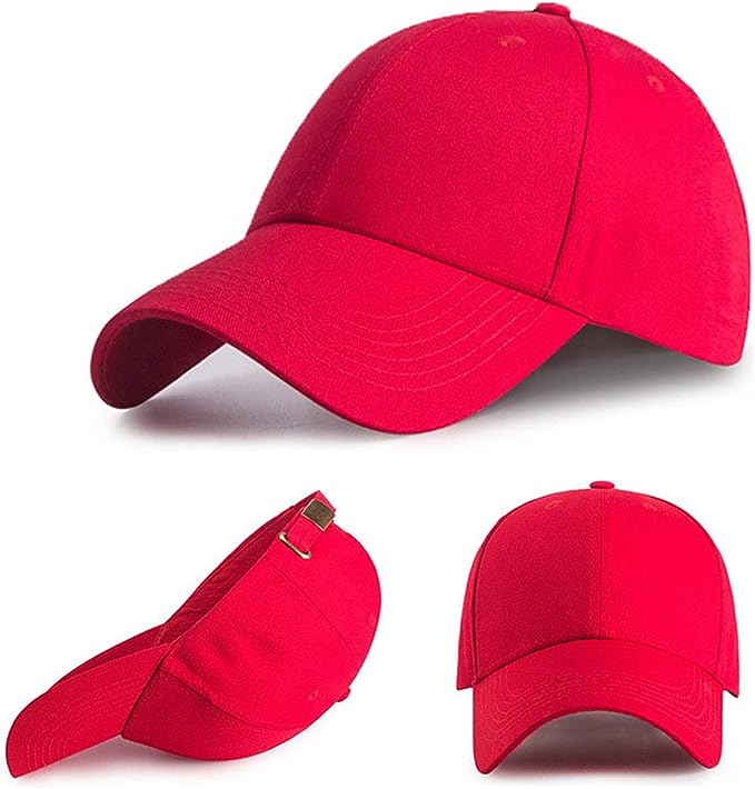 Regular Trendy Unisex Baseball Cap (Red)