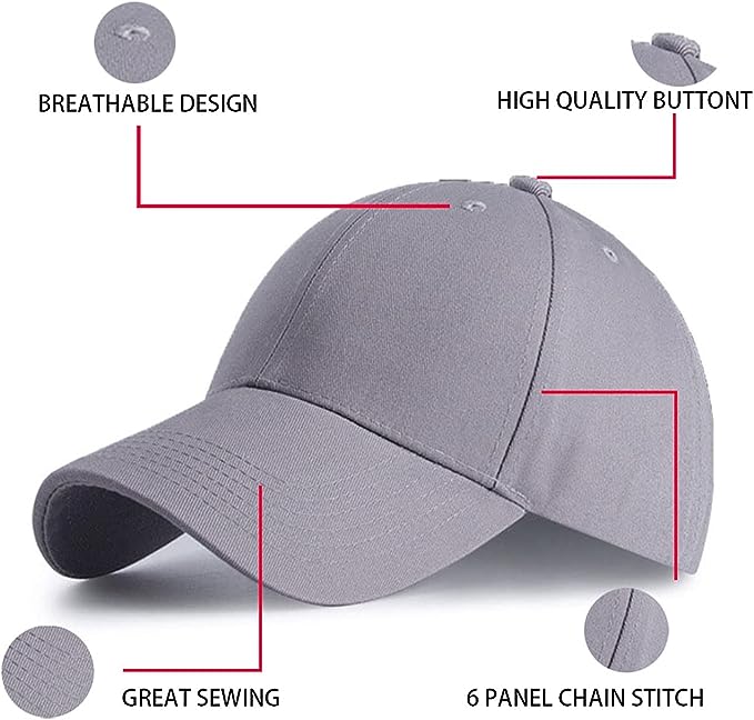Regular Trendy Unisex Baseball Cap (Grey)