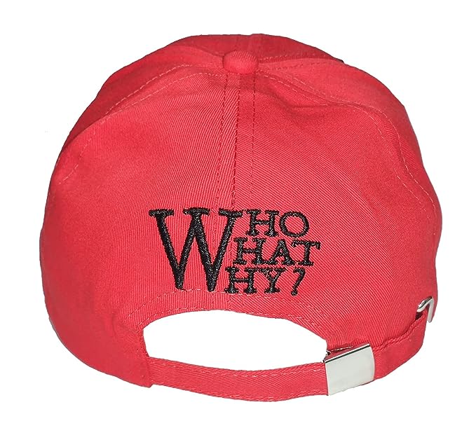 W Embroidery Regular Unisex Cap (Red)