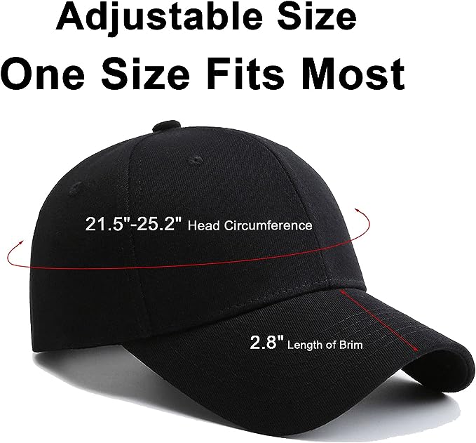 Regular Trendy Unisex Baseball Cap (Black)