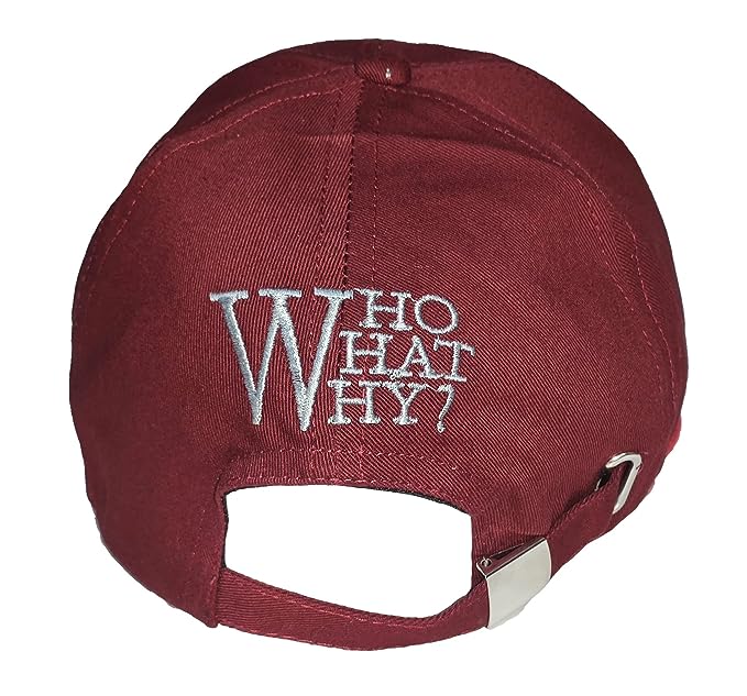W Embroidery Regular Unisex Cap (Maroon)