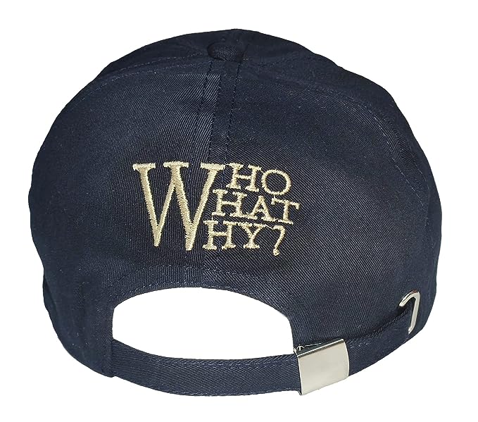 W Embroidery Regular Unisex Cap (Navy Blue)