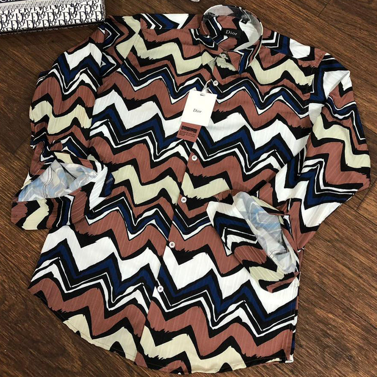 Printed Luxury Full Sleeves Shirt for Men