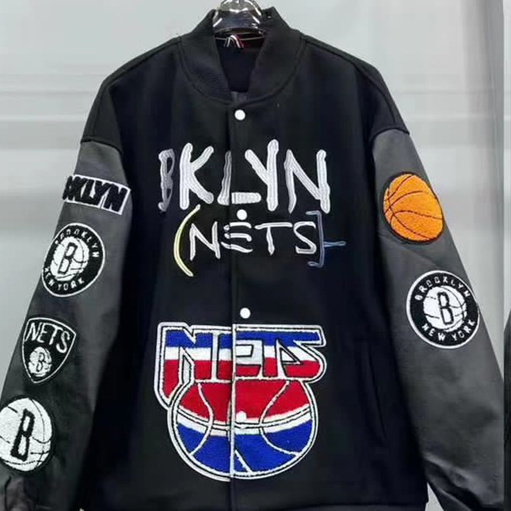 WINTER HIGH END QUALITY VARSITY BLACK JACKETS FOR MEN