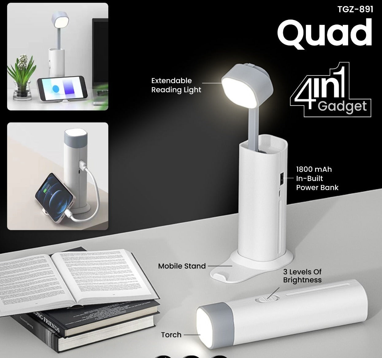 Quad 4 in 1 Gadget (Pink)