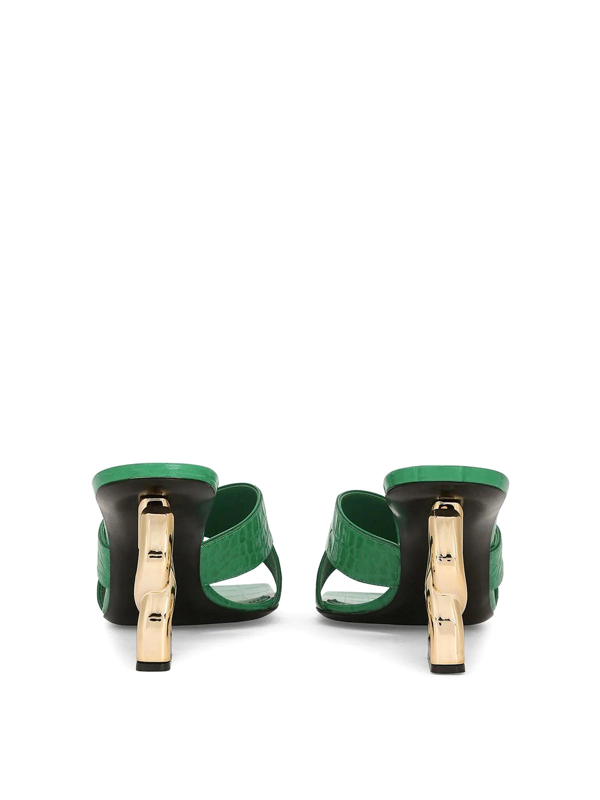 PREMIUM INITIALS HEEL WITH CROCODILE PATTERN