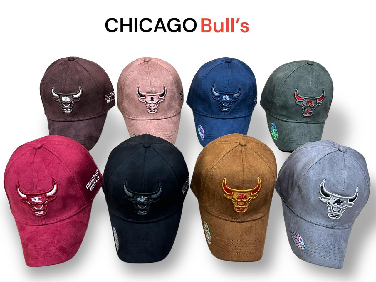 Suede Chicago Bull Embroidery Logo Regular Baseball Trendy Unisex Cap