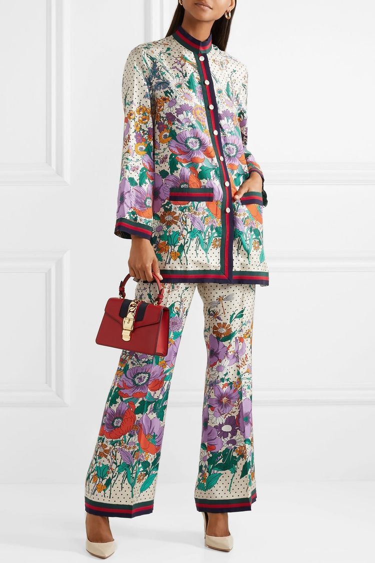 Floral Printed Women Cotton Cord-Set