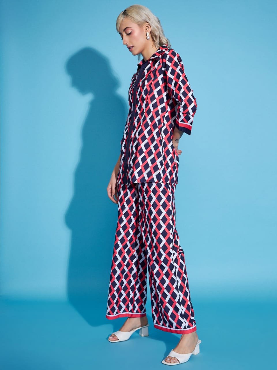 Women Cotton Printed Cord-Set