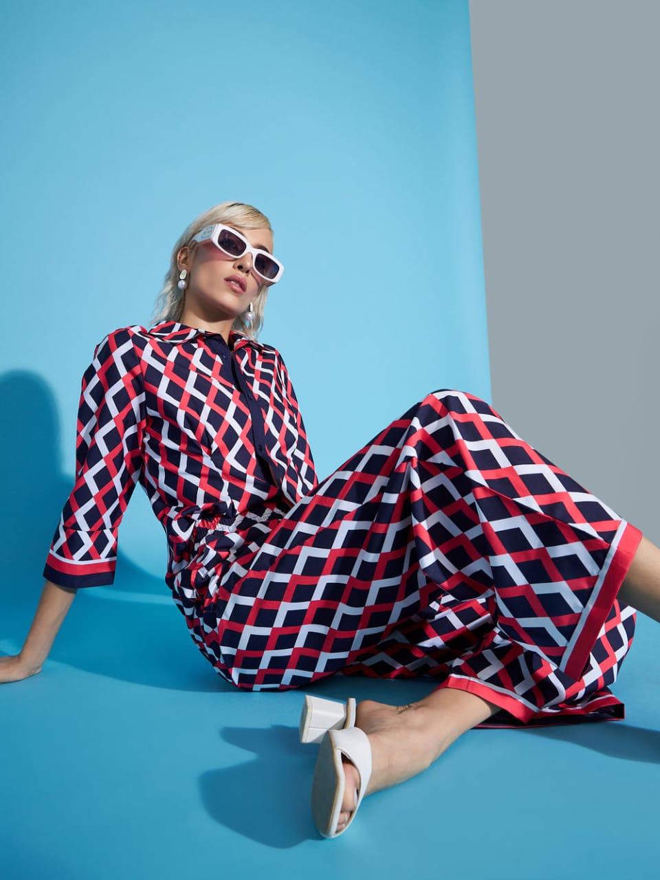 Women Cotton Printed Cord-Set
