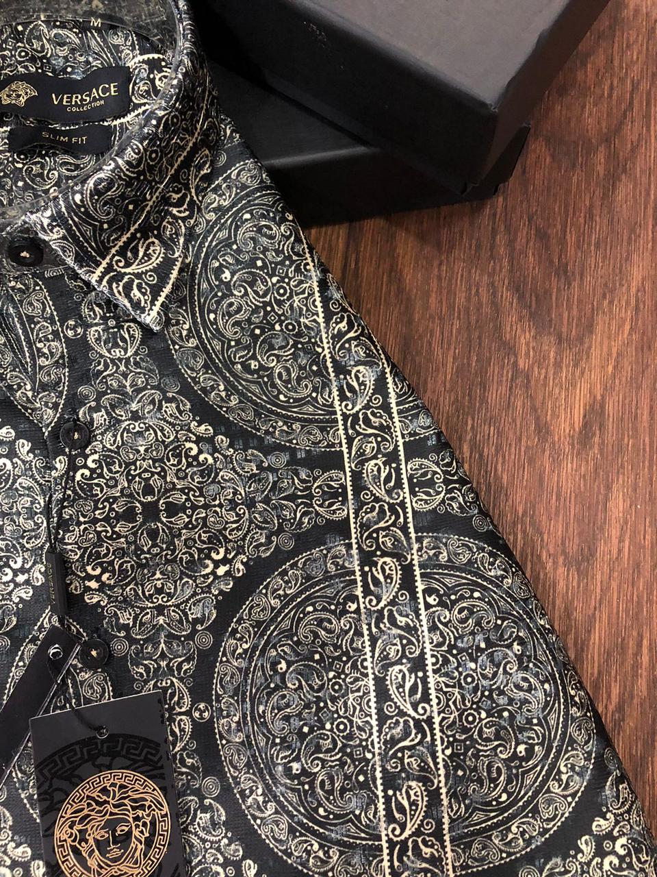 Printed High End Quality Luxury Full Sleeves Shirt for Men