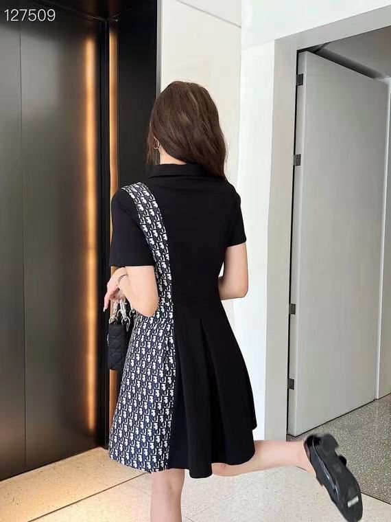 LUXURY HIGH END QUALITY DRESS (BLACK)