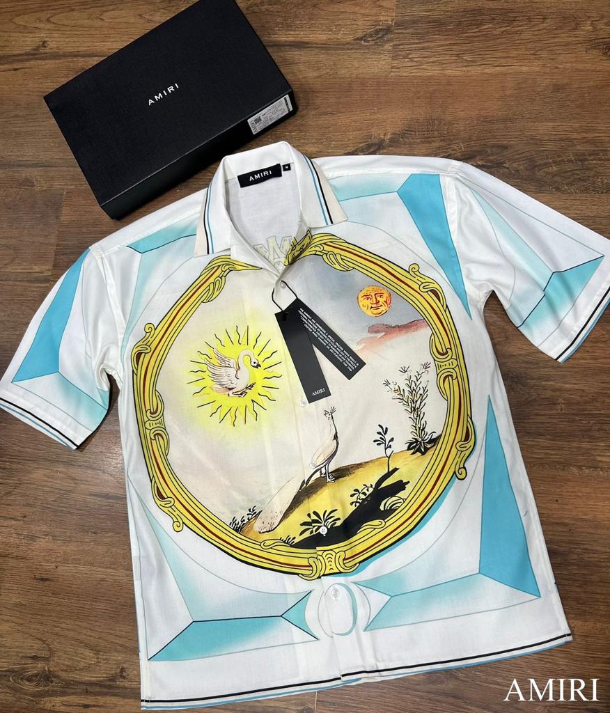 Printed High End Quality Luxury Half Sleeves Shirt for Men