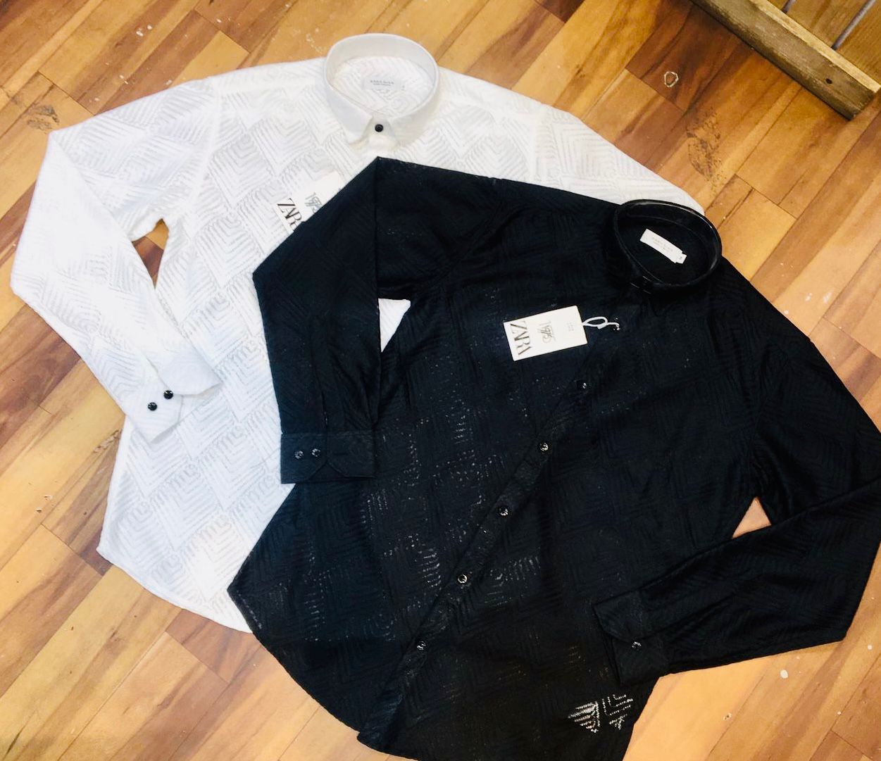 Luxury Crochet Full Sleeves Shirt for Men