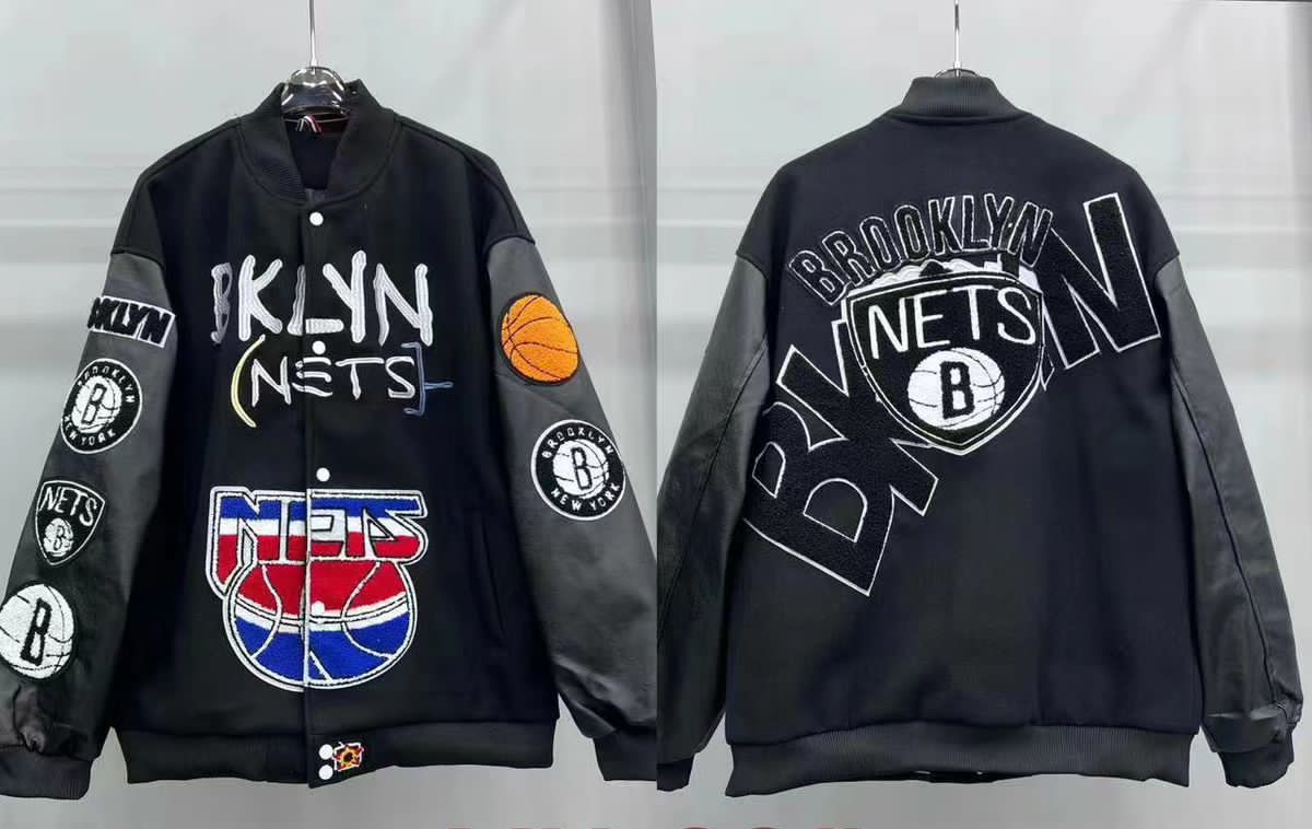 WINTER HIGH END QUALITY VARSITY BLACK JACKETS FOR MEN