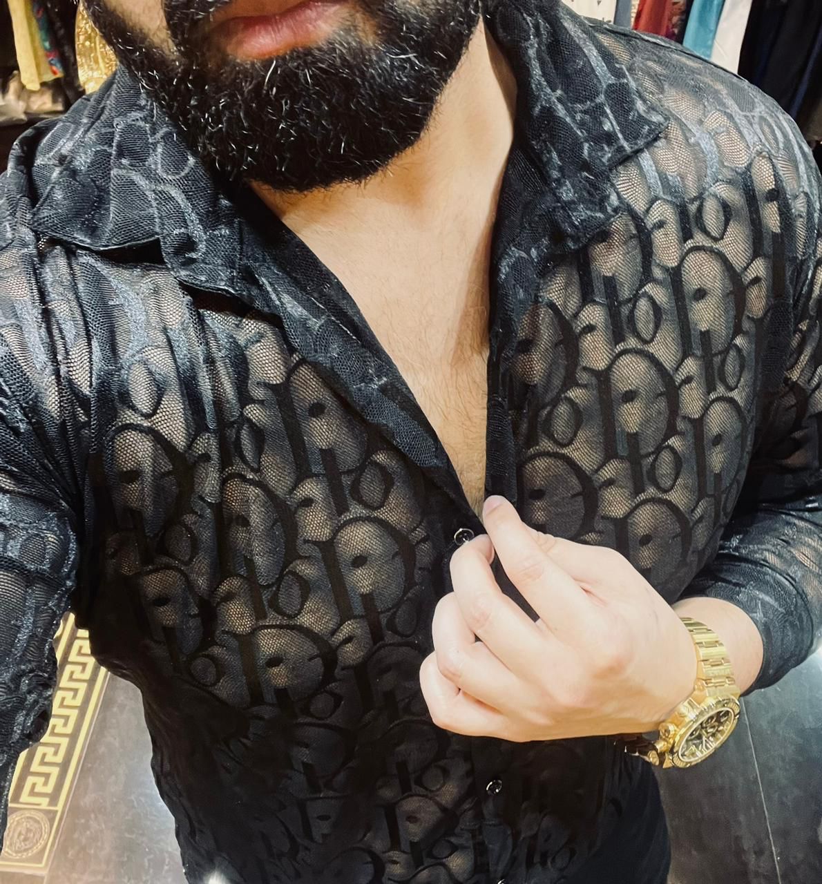 Transparent Luxury High End Quality Full Sleeves Shirt for Men