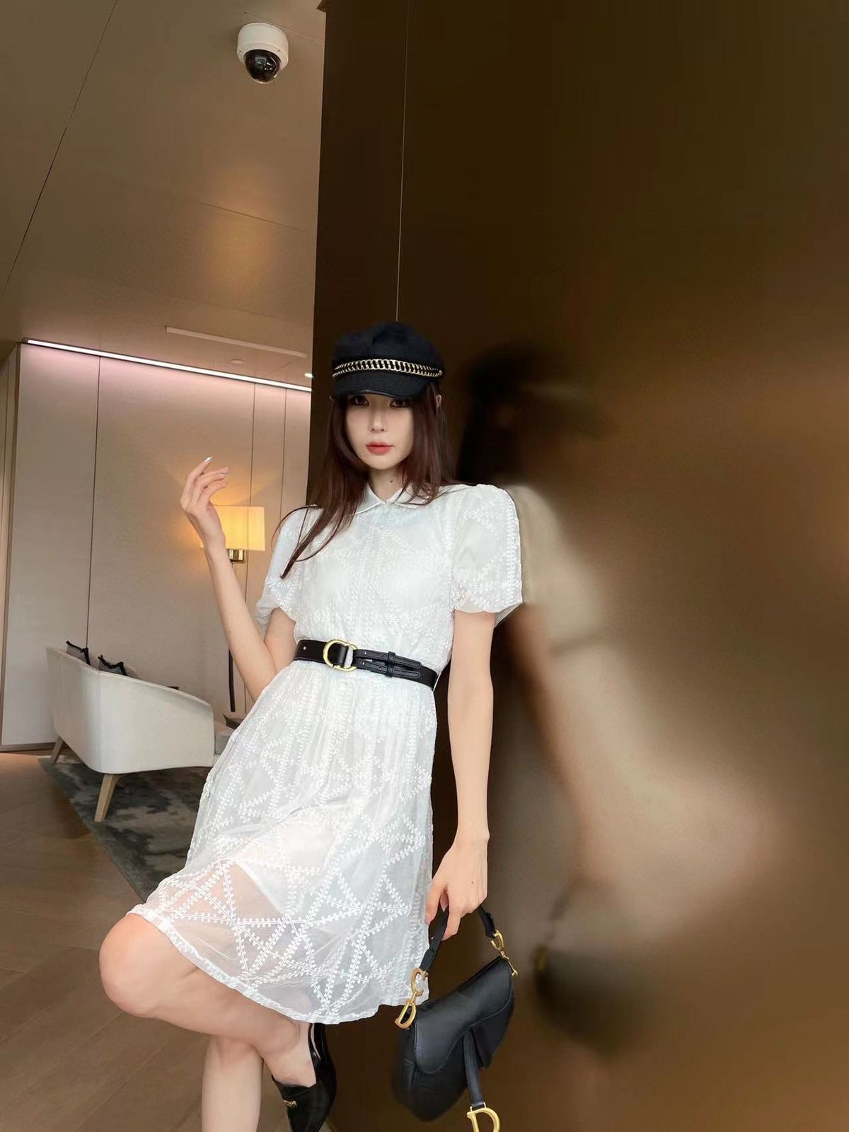 PREMIUM HIGH END QUALITY PARTY DRESS WITH BELT