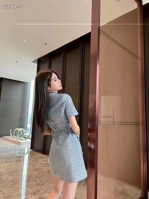 PREMIUM DENIM DRESS FOR WOMEN WITH BELT