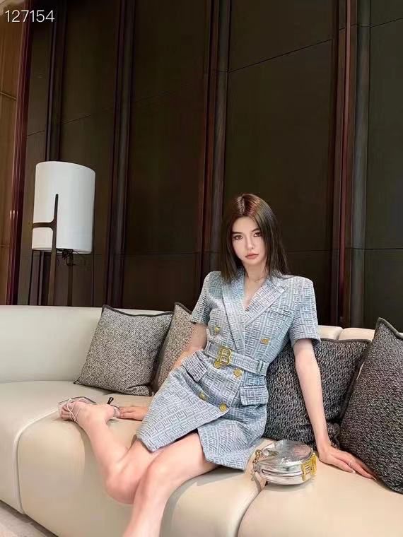 PREMIUM DENIM DRESS FOR WOMEN WITH BELT