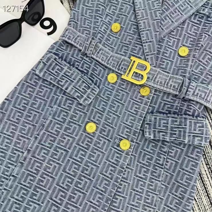 PREMIUM DENIM DRESS FOR WOMEN WITH BELT