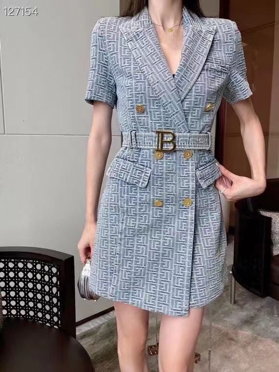 PREMIUM DENIM DRESS FOR WOMEN WITH BELT