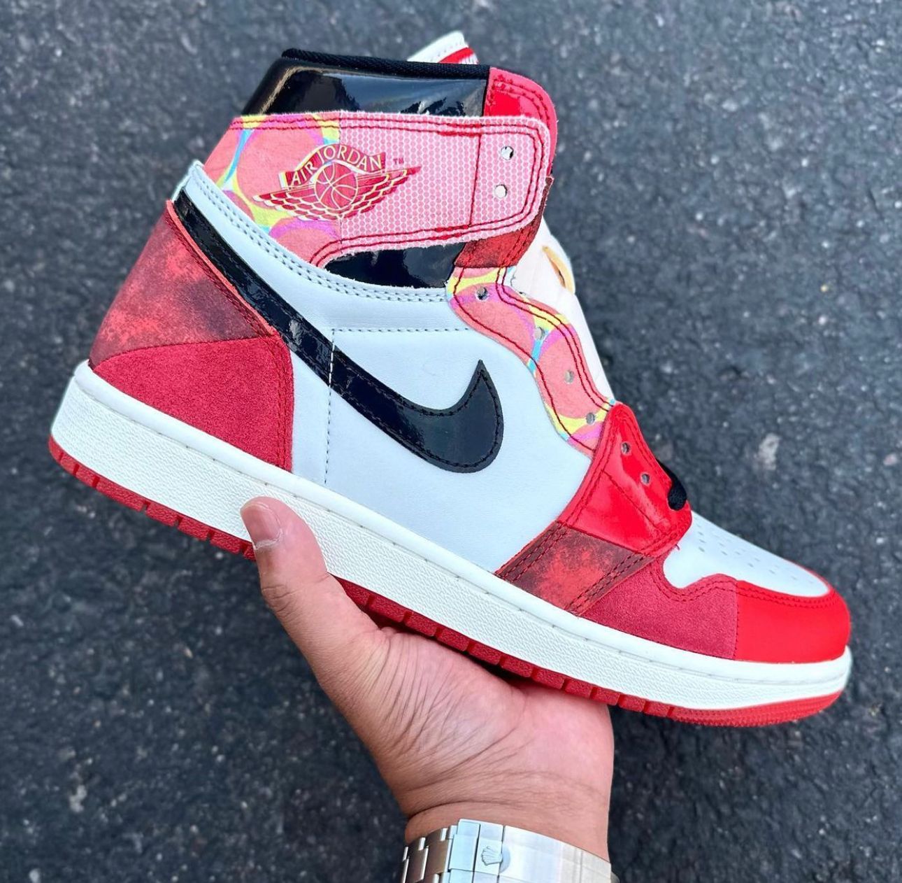 LUXURY RETRO 1 ACROSS THE SPIDER VERSE SNEAKERS FOR MEN