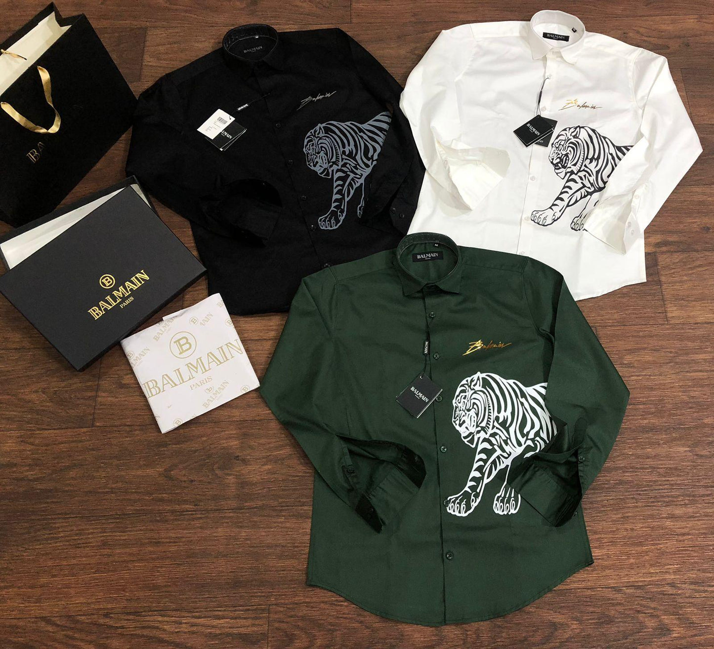Printed Logo Luxury Full Sleeves Shirt for Men