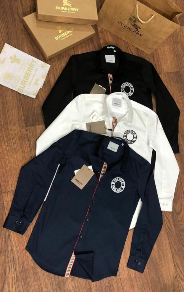 Premium Embroidered Logo Full Sleeves Shirt for Men
