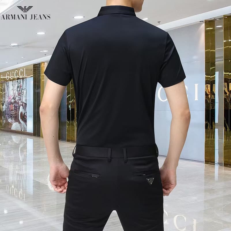 Luxury Solid Pattern Half Sleeves Shirt for Men