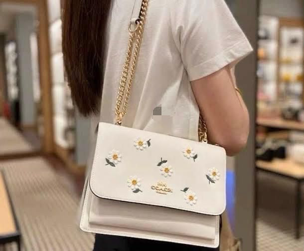 PREMIUM KLARE CROSSBODY WITH DAISY EMBROIDERY SLING BAG