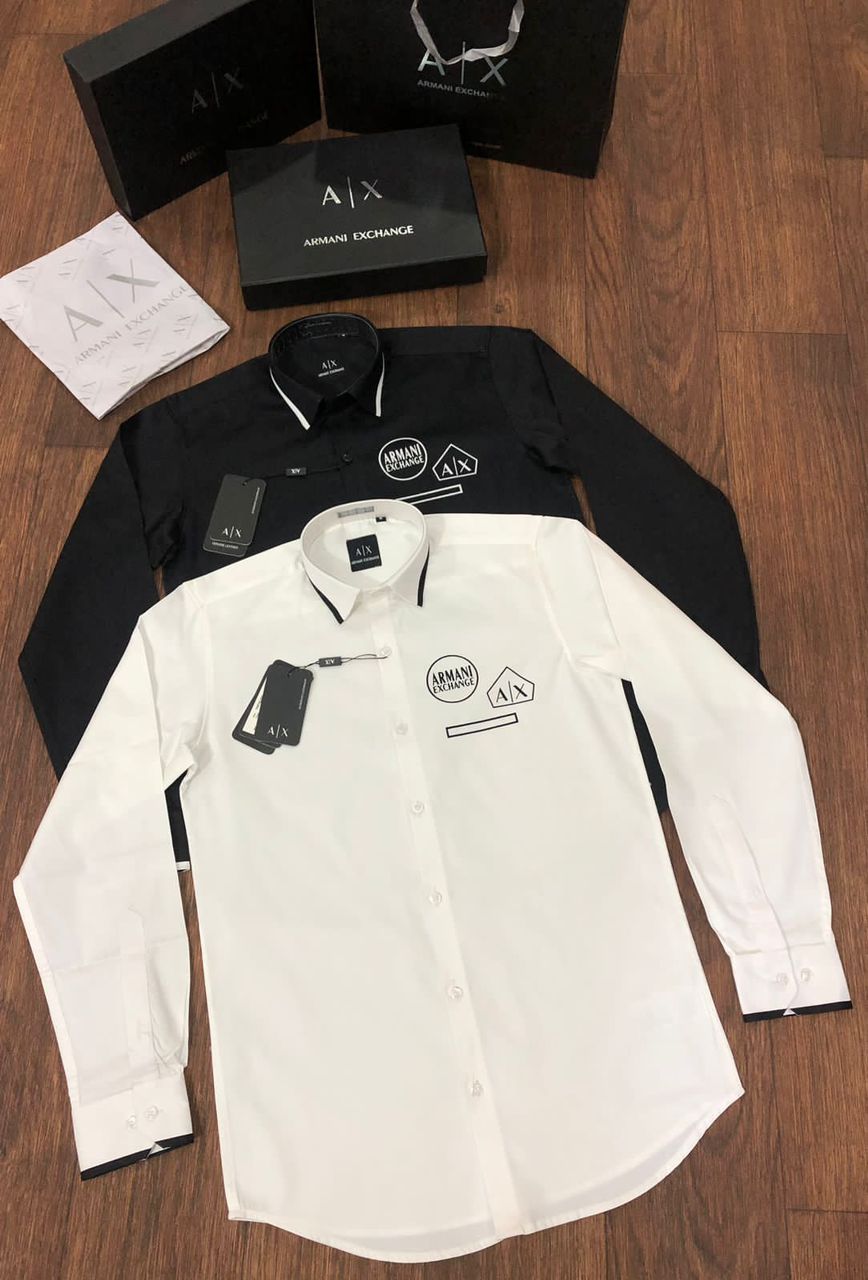 Printed Logo Luxury Full Sleeves Shirt for Men