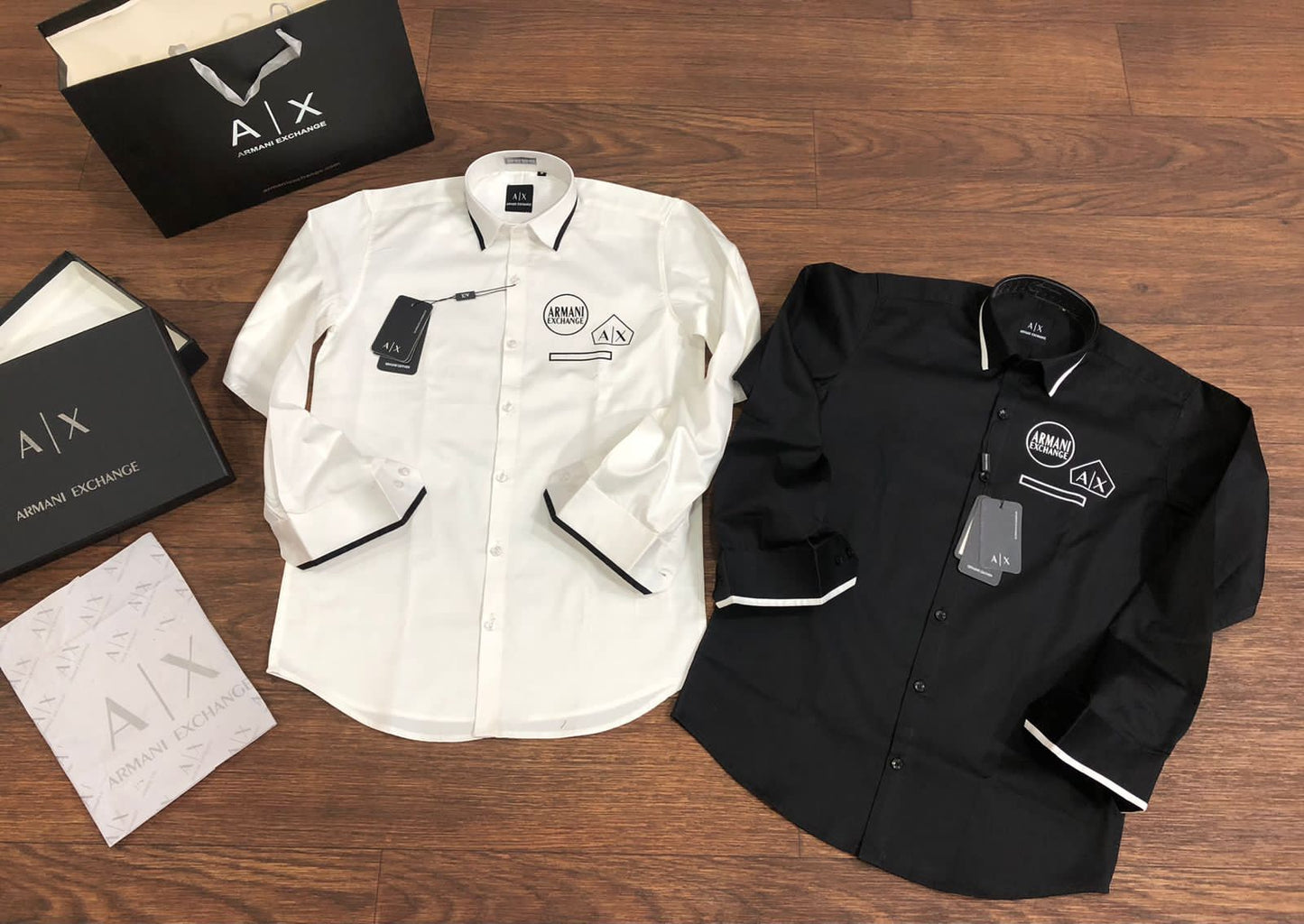 Printed Logo Luxury Full Sleeves Shirt for Men