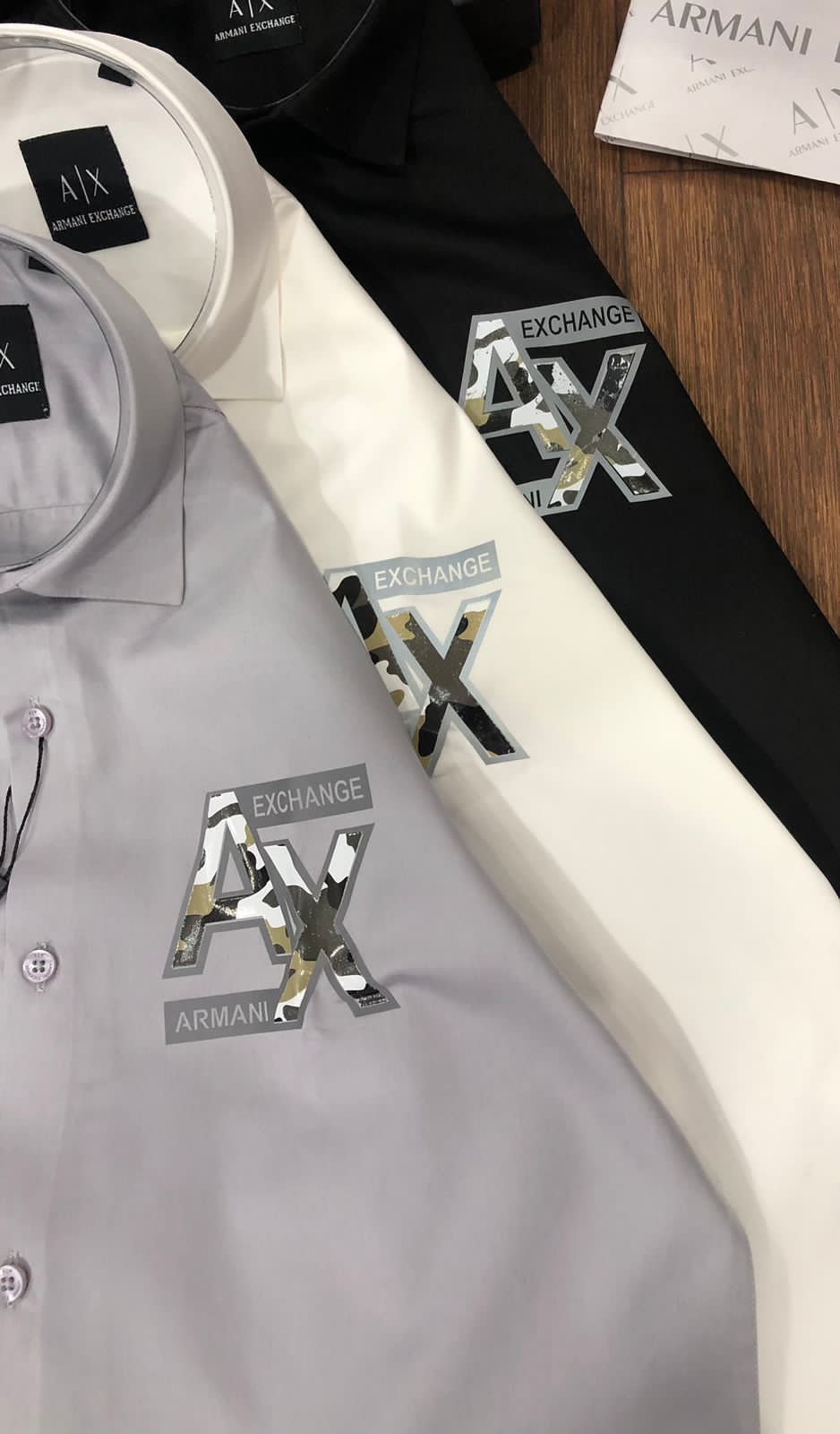 Printed Logo High End Quality Luxury Full Sleeves Shirt for Men