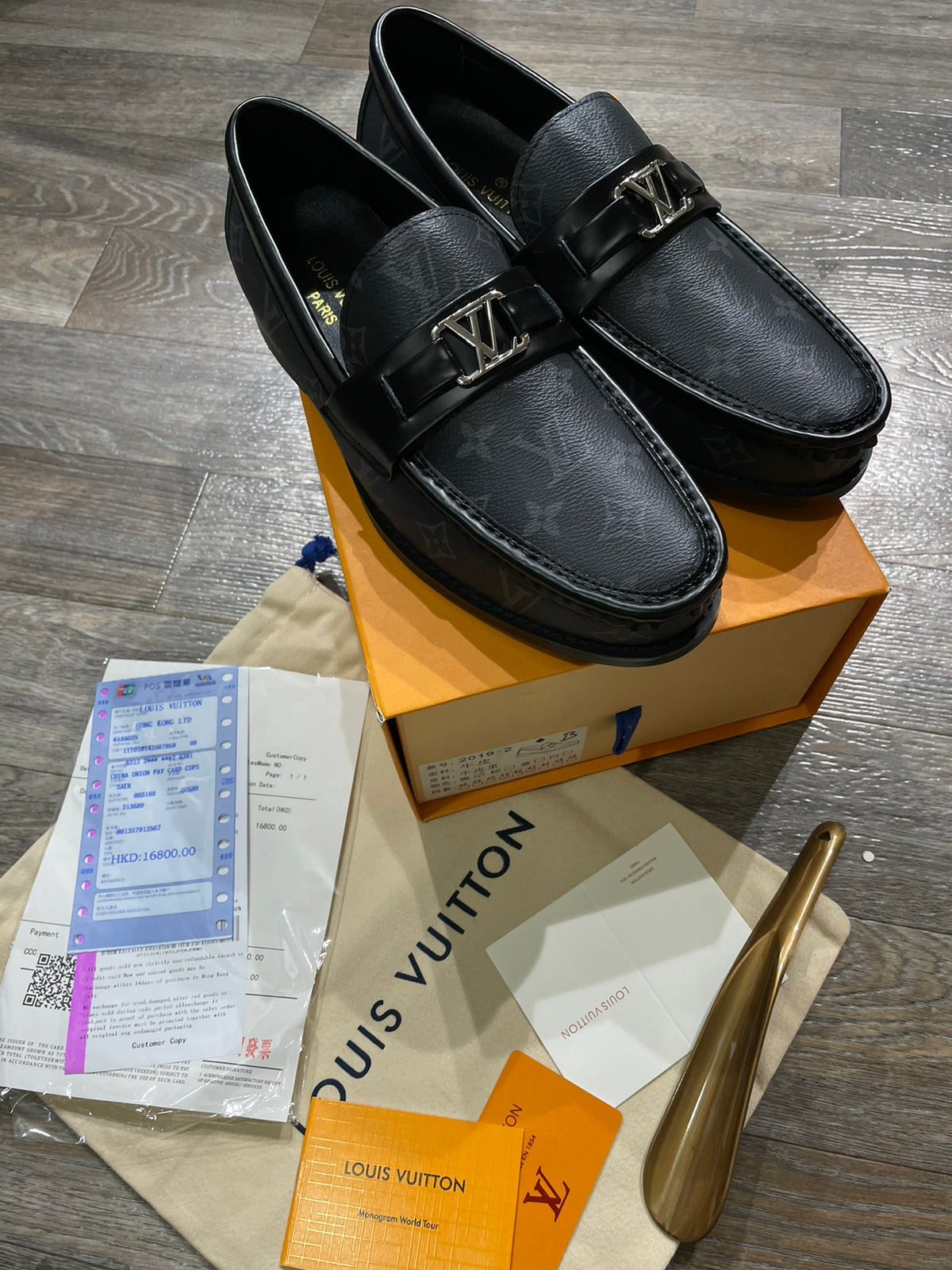 Premium Classic Emblem Logo Loafers For Men (Black)