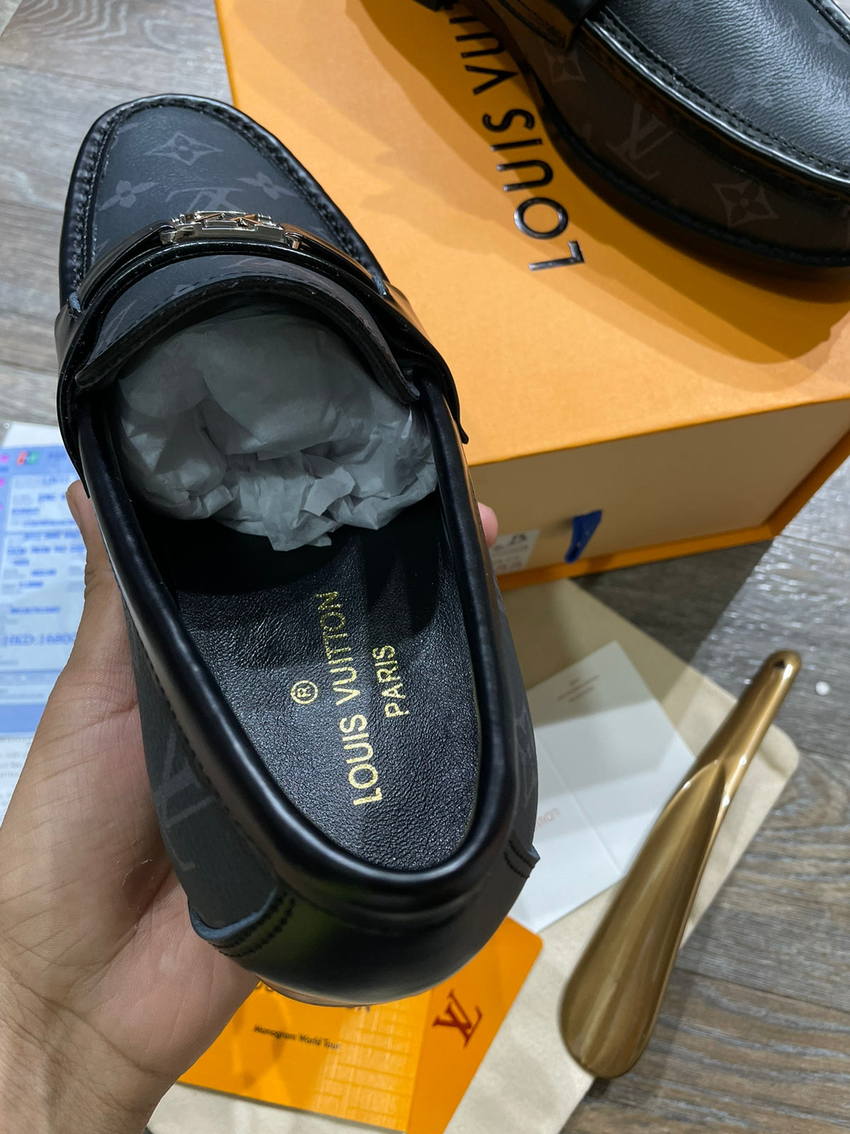 Premium Classic Emblem Logo Loafers For Men (Black)