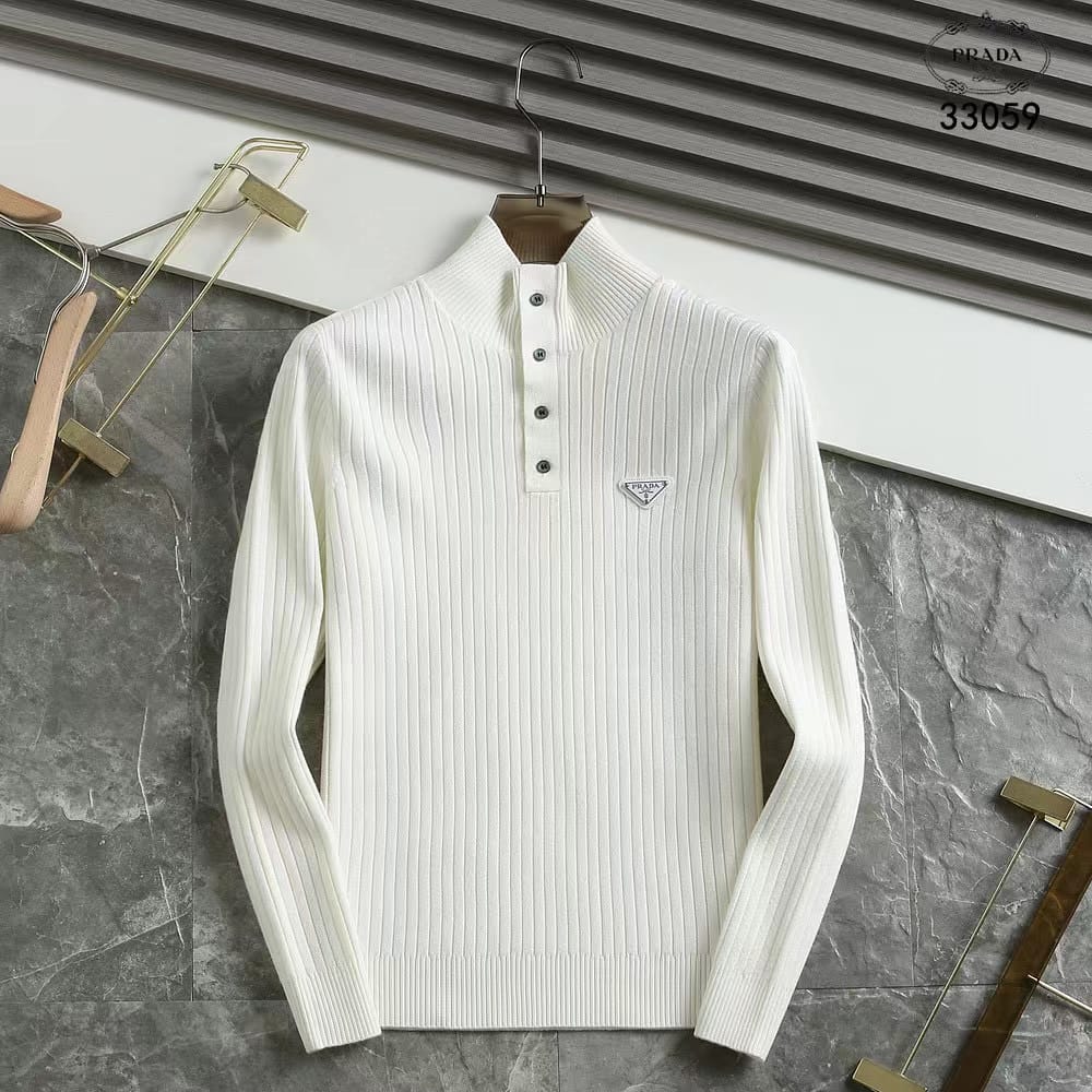 PREMIUM MANDARIAN COLLAR PULLOVER FOR MEN