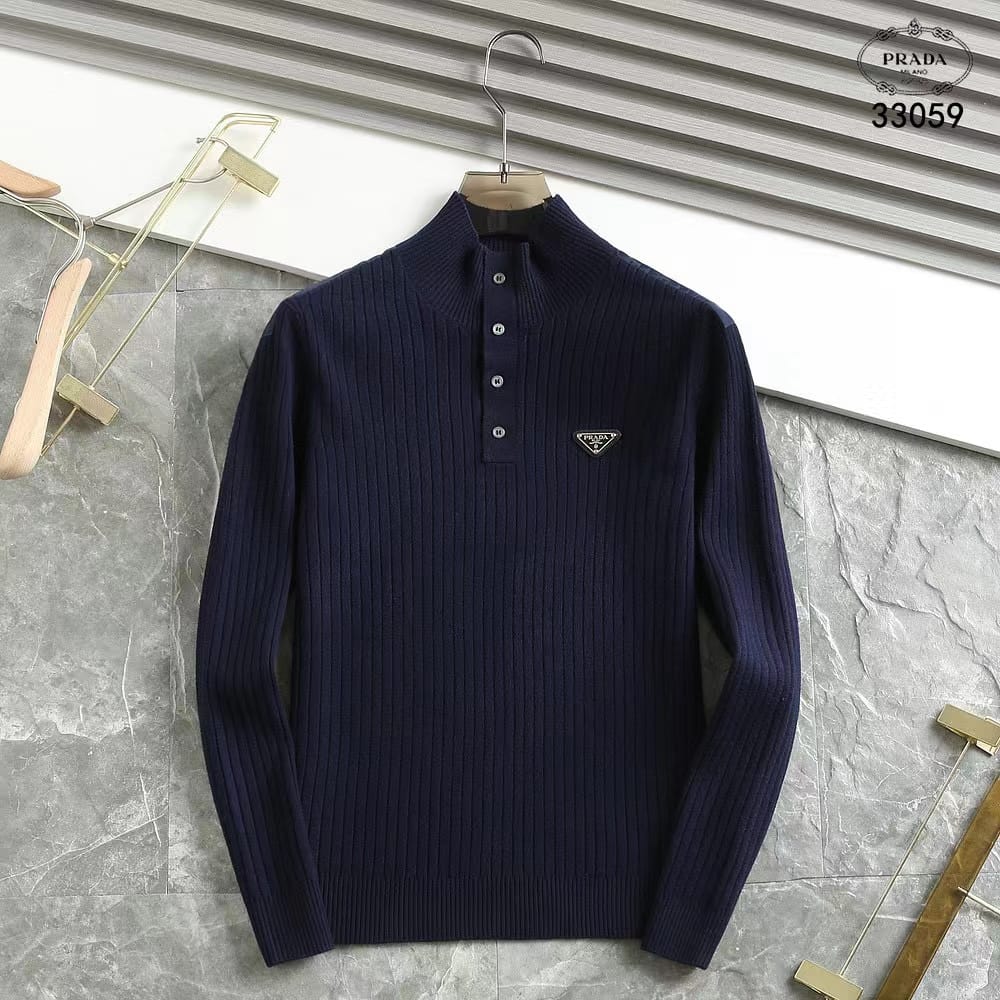 PREMIUM MANDARIAN COLLAR PULLOVER FOR MEN