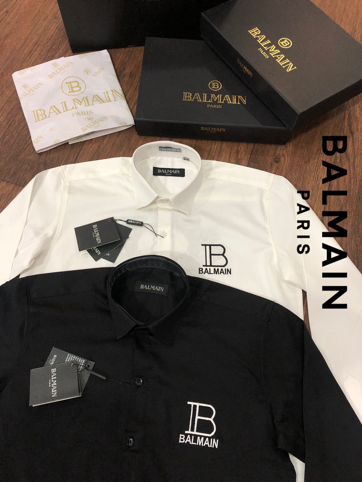 Luxury Printed Logo Full Sleeves Shirt for Men