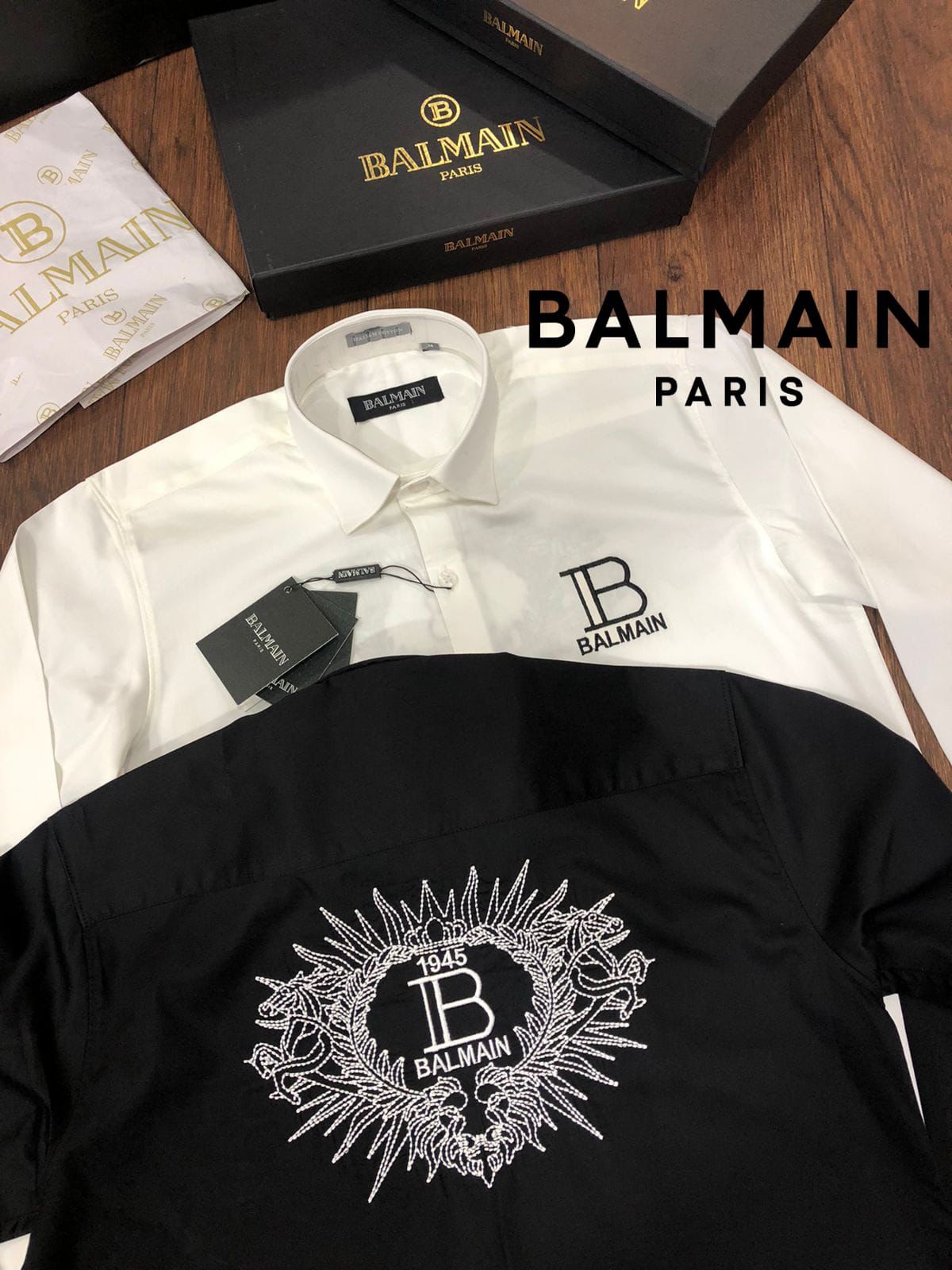 Luxury Printed Logo Full Sleeves Shirt for Men