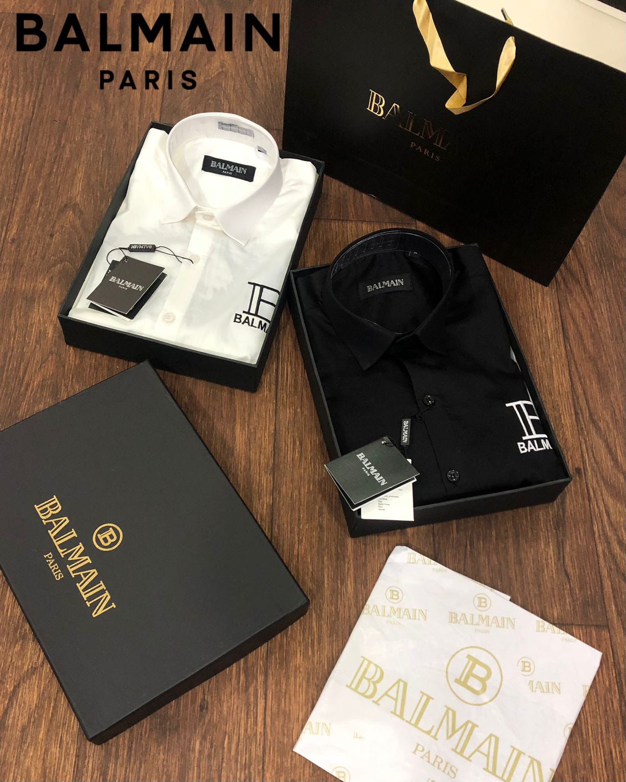 Luxury Printed Logo Full Sleeves Shirt for Men
