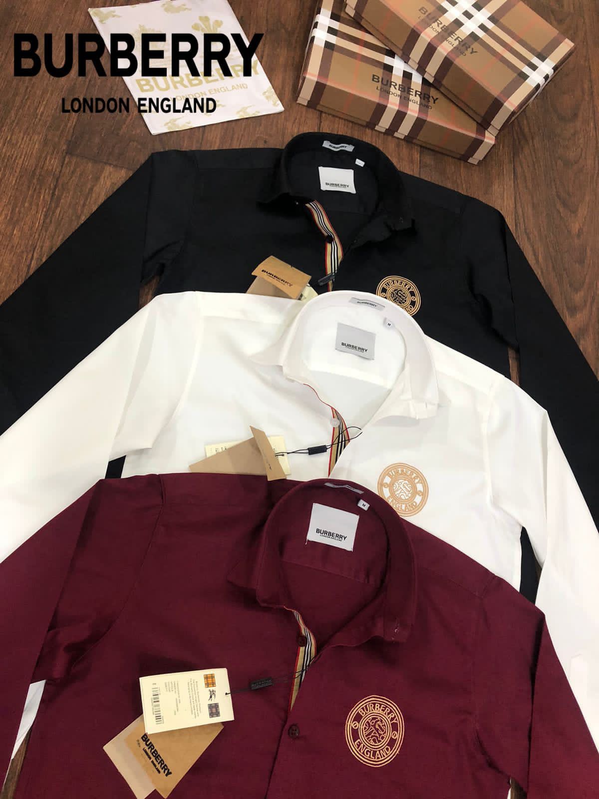 Embroidery Logo Premium Full Sleeves Shirt for Men