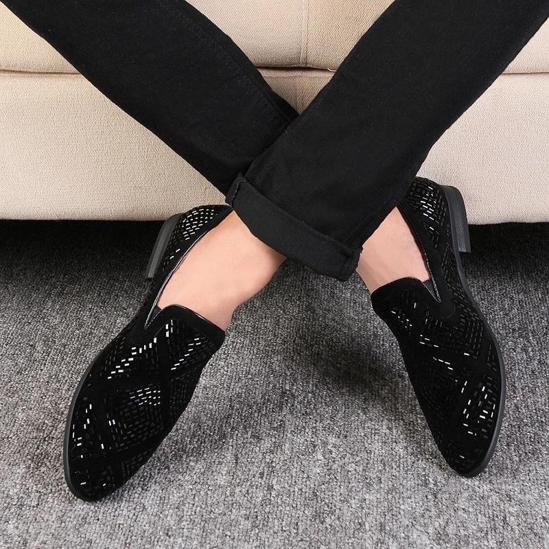 SUPER GLAMOROUS MIRROR WORK PARTY LOAFER FOR MEN